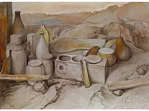 Detailabbildung:  Samuel Bak, geb. 1933, Israelischer Maler