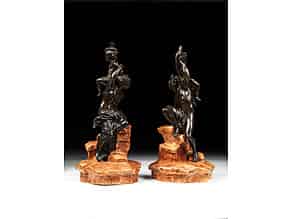 Detailabbildung:  Bronzefiguren-Paar