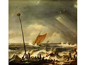 Detailabbildung:  Niederländischer Marinemaler des 17. Jahrhunderts
