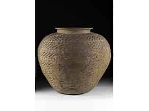 Detailabbildung:  Große chinesische Terrakotta-Vase