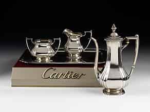 Detail images:  Mokkaservice in Silber von Cartier
