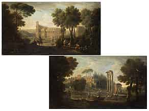 Detail images:  Jan Frans van Bloemen, 1662 Antwerpen - 1749 Rom
