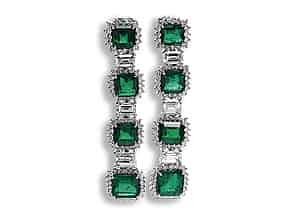 Detail images:  Paar Smaragd-Ohrhänger