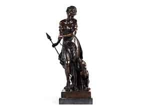 Detailabbildung:  Bronzefigur der Diana