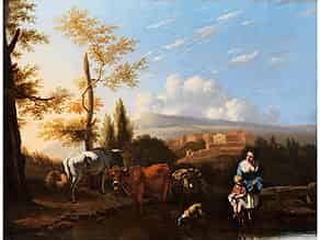Detailabbildung:  Holländischer, in Italien wirkender Maler des 17. Jahrhunderts