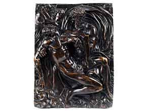 Detail images:  Bronzerelief mit Darstellung der Aufnahme des toten Christus durch Gottvater