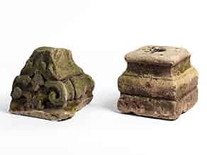 Detail images:  Zwei Steinfragmente