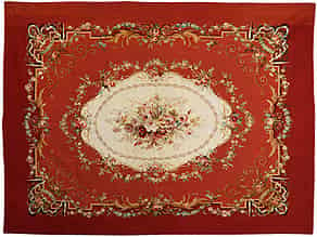 Detail images:  Kleiner Aubusson-Teppich
