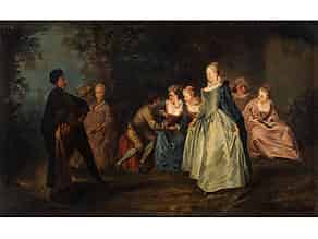 Detail images:  Französischer Maler in der Stilnachfolge von Watteau
