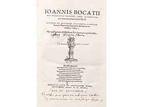 Detailabbildung:  Boccaccios Genealogien mit 13 Holzschnitten von 1532