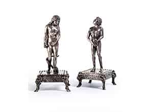 Detail images:  Figurenpaar in Silber