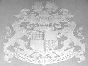 Detail images:  Großes Wappentafeltuch der Freiherren von Oldershausen