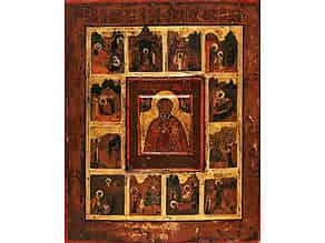 Detail images:  Ikone mit der Vita des Heiligen Nikolaus