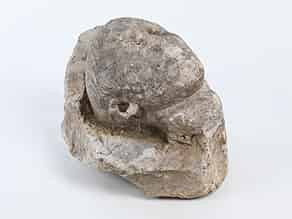 Detailabbildung:  Jugendlicher römischer Kopf in Marmor