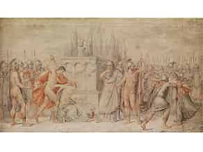 Detailabbildung:  Opferung der Polyxena am Grabmal des Achilles