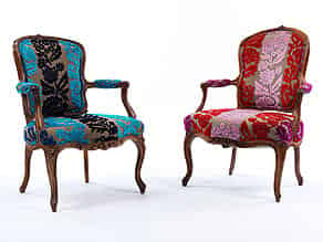 Detailabbildung:  Zwei Rokoko-Stühle