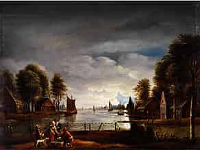 Detailabbildung:  Holländischer Maler in Art des Isaac van Ostade, 1621 - 1649