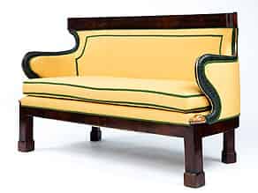 Detailabbildung:  Reizvolles Biedermeier-Sofa