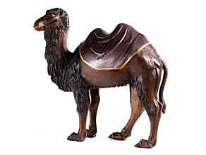 Detailabbildung:  Große Schnitzfigur eines Kamels