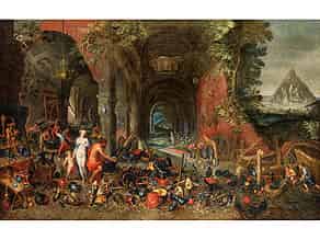 Detailabbildung:  Flämischer Maler des 17. Jahrhunderts in der Nachfolge / Umkreis Jan Brueghel d. J., 1601 - 1678 Antwerpen