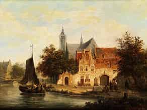 Detailabbildung:  Jan Simon Voddigel, 1820 Amsterdam - 1862 Amsterdam, zug.
