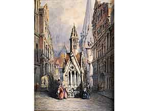 Detailabbildung:  J. Brandrett Niederländischer Maler des 19. Jahrhunderts