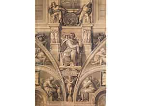 Detailabbildung:  Esaiasdetail der Sixtinischen Kapelle