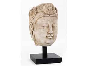 Detailabbildung:  Buddha-Kopf der Sui-Dynastie