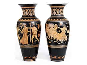 Detailabbildung:  Paar Vasen im griechisch-antiken Stil