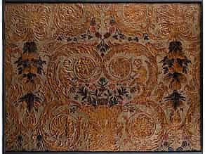 Detail images:  Bedeutende, geprägte Ledertapete