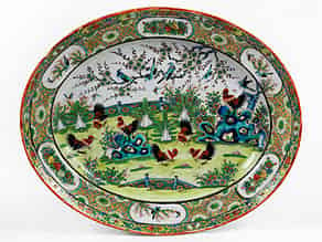 Detail images:  Große, chinesische Porzellanplatte
