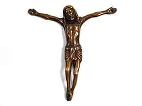 Detailabbildung:  Kleiner, italienischer Corpus Christi in Bronze