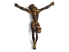 Detailabbildung:  Kleiner Corpus Christi in Bronze und Feuervergoldung