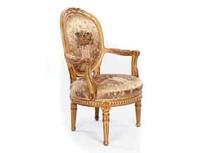 Detail images:  Französischer Louis XVI-Sessel