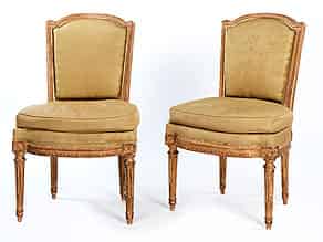 Detailabbildung:  Paar Louis-XVI Stühle