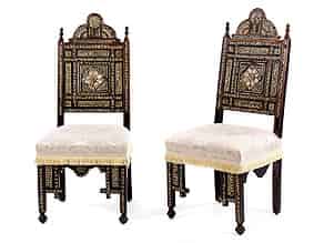 Detail images:  Paar Salonstühle im arabischen Stil