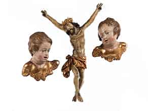 Detail images:  Konvolut von drei Schnitzfiguren