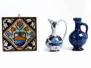 Detail images:  Konvolut von drei Keramikteilen