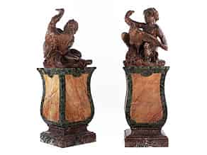Detail images:  Paar Terrakotta-Figuren