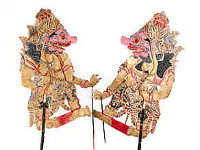 Detail images:  Zwei balinesische Schattenfiguren