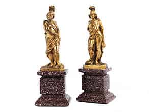Detailabbildung:  Vergoldetes Bronzefigurenpaar