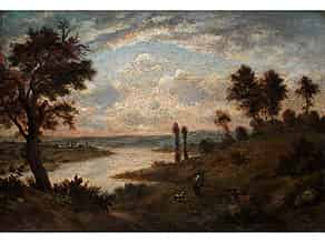 Detailabbildung:  Théodore Rousseau, 1812 - 1867, Maler der Schule von Barbizon