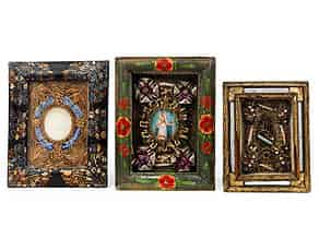 Detailabbildung:  Konvolut von drei Klosterarbeiten
