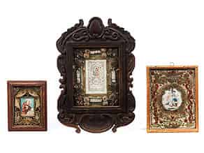 Detail images:  Konvolut von drei Klosterarbeiten