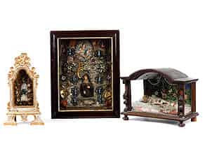 Detail images:  Konvolut von drei Klosterarbeiten