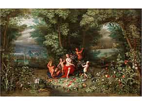 Detailabbildung:  Flämischer Maler des 17. Jahrhunderts in der Nachfolge/ Umkreis Jan Brueghel d. J., 1601 – 1678 Antwerpen