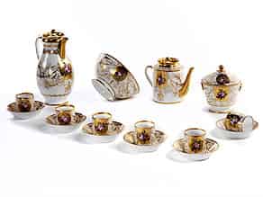 Detail images:  Biedermeier-Kaffee- und Teeserviceteile