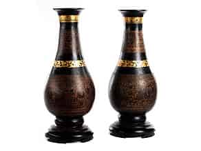 Detailabbildung:  Paar Burma-Vasen
