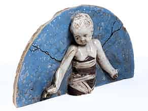 Detail images:  Lunettenrelief in Keramik nach Andrea della Robbia