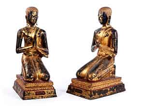 Detailabbildung:  Paar betende Bodhisattvas